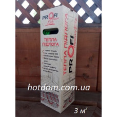 Нагревательный двухжильный мат  Profi Therm Eko - 3 м².