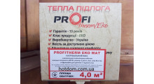 Нагревательный двухжильный мат  Profi Therm Eko  -  4 м².